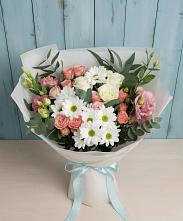 Букет цветов из:  Розы, Лизиантусы и Хризантемы в Тереньге