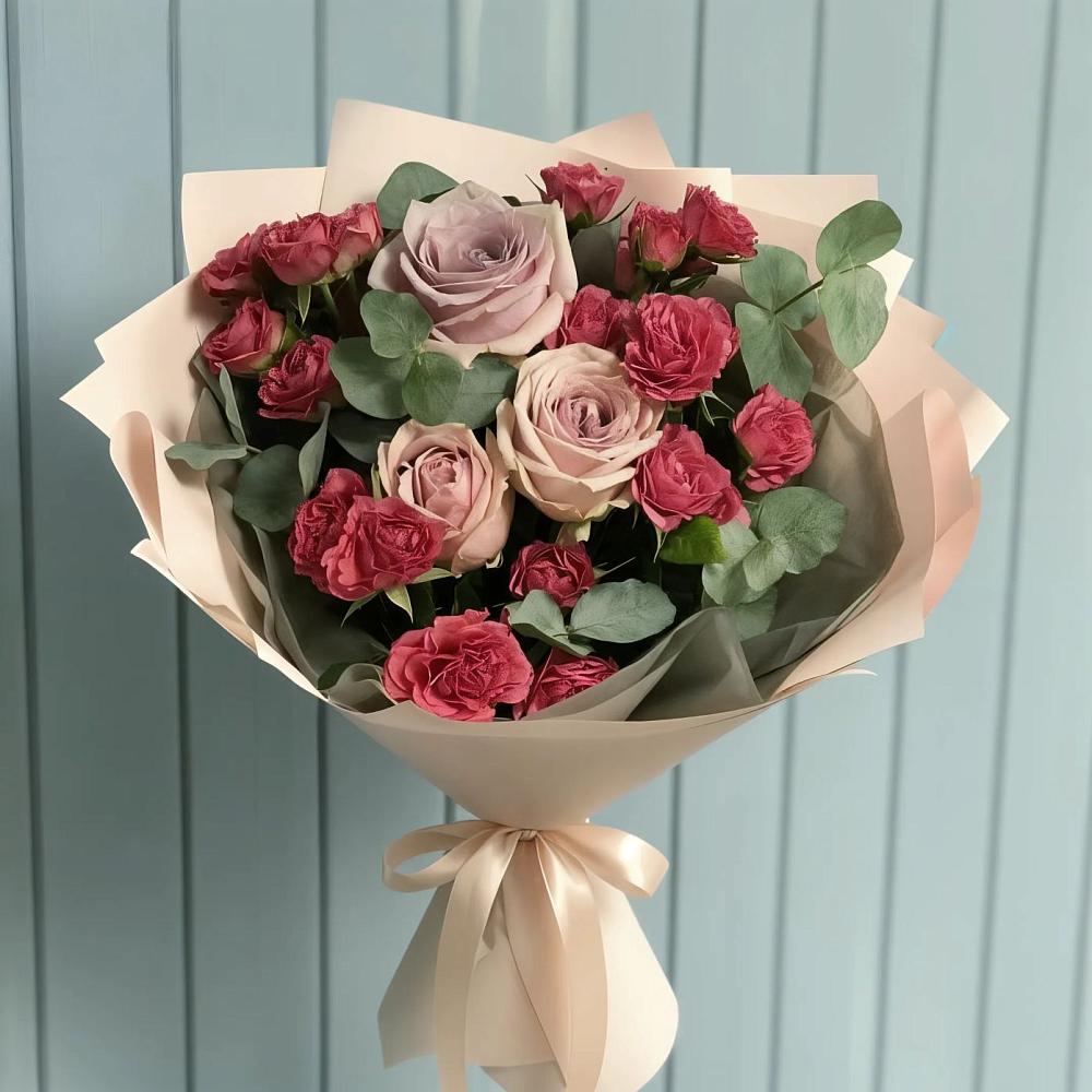 Букет цветов из: Гвоздики и Розы в Тереньге
