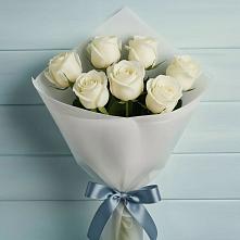 Букет 7 Белых роз Эдлесс Лав в Тереньге