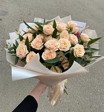Букет Кремовые розы Латте в Тереньге