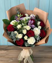 Букет цветов из:  Розы и Альстромерии #REPLACE_PRED# Тереньге