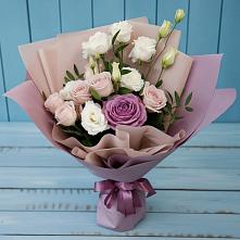 Букет цветов из:  Розы и Лизиантусы #REPLACE_PRED# Тереньге
