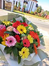 Букет цветов из:  Герберы #REPLACE_PRED# Тереньге