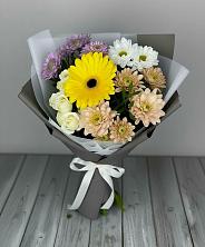 Букет цветов из:  Розы, Герберы и Хризантемы в Тереньге