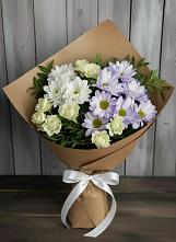 Букет цветов из:  Хризантемы и Розы в Тереньге