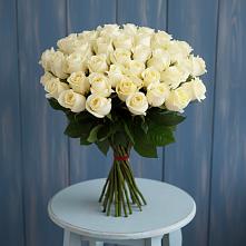 Букет 51 Белая роза Эдлесс Лав #REPLACE_PRED# Тереньге