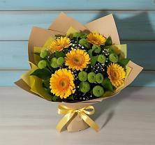 Букет цветов из:  Герберы и Хризантемы в Тереньге