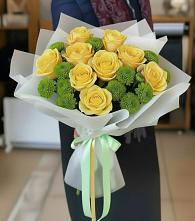 Букет цветов из:  Хризантемы и Розы в Тереньге