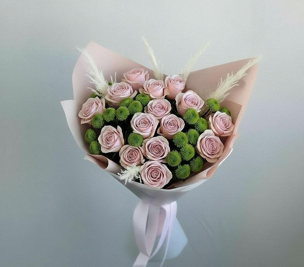 Букет цветов из: Розы и Хризантемы в Тереньге