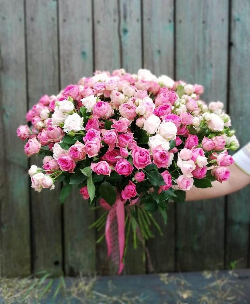 Букет Розовые кустовые розы Натали и Лав Лидия в Тереньге