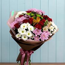 Букет цветов из:  Розы, Хризантемы и Альстромерии в Тереньге
