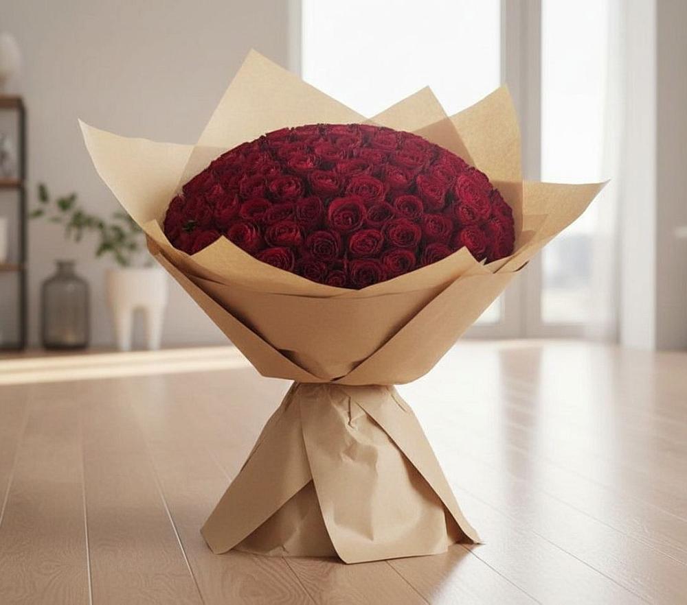 Букет 101 Красная роза в Тереньге