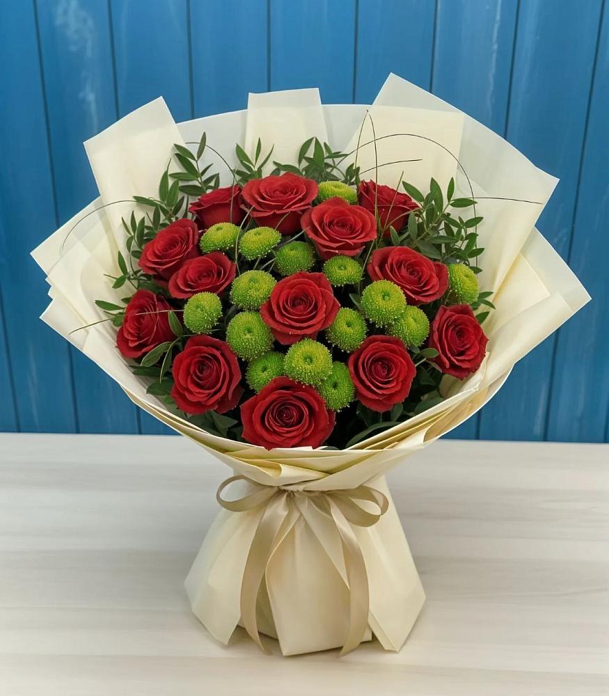 Букет цветов из: Розы и Хризантемы в Тереньге