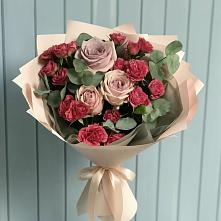 Букет цветов из:  Гвоздики и Розы в Тереньге