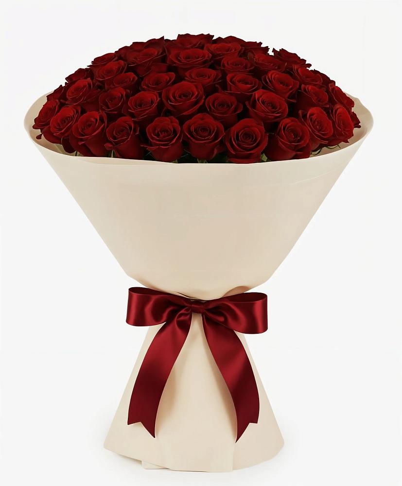 Букет 101 Бордовая роза Блэк Бакарра в Тереньге