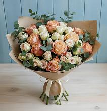 Букет цветов из:  Альстромерии и Розы #REPLACE_PRED# Тереньге